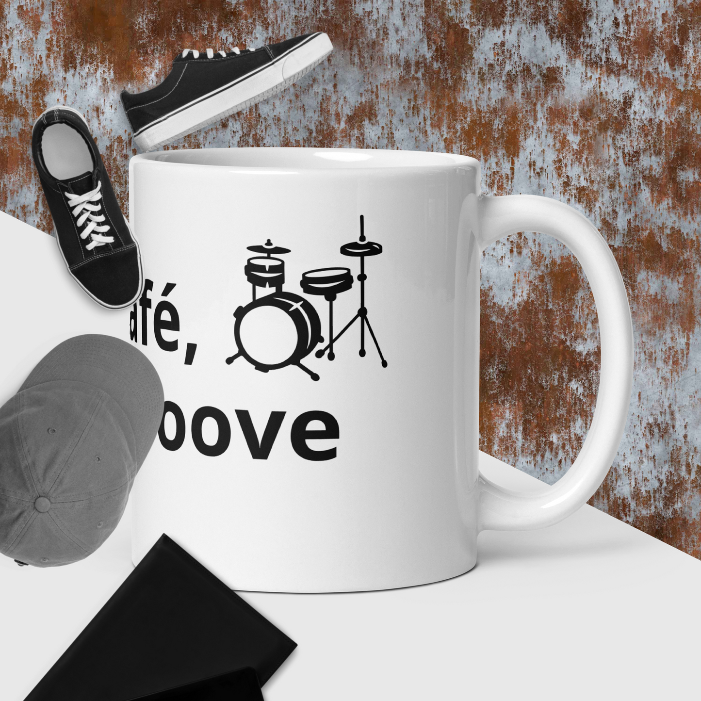 Taza "Sin café, no hay groove"